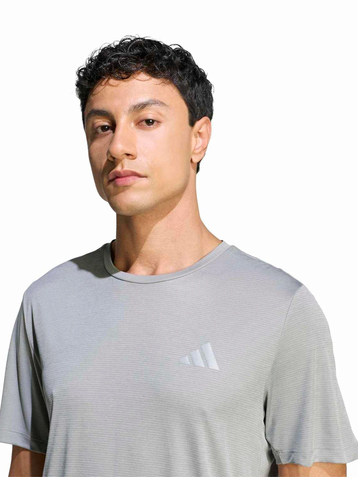 CAMISETA MANGA CORTA HOMBRE ADIDAS GRIS ADI365 RUNNING - 4