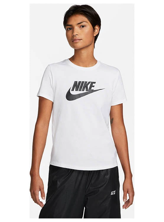 CAMISETA DEPORTIVA ALGODÓN MUJER NIKE W NSW TEE ESSNTL ICN FTRA BLANCO - 1