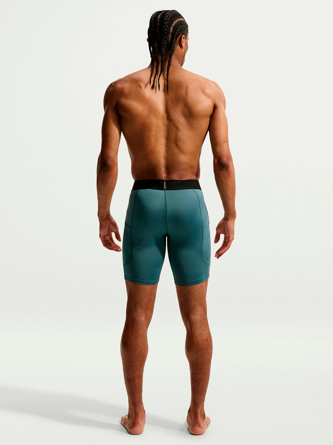 LEGGINS SHORT HOMBRE NIKE AZUL PRO - 2