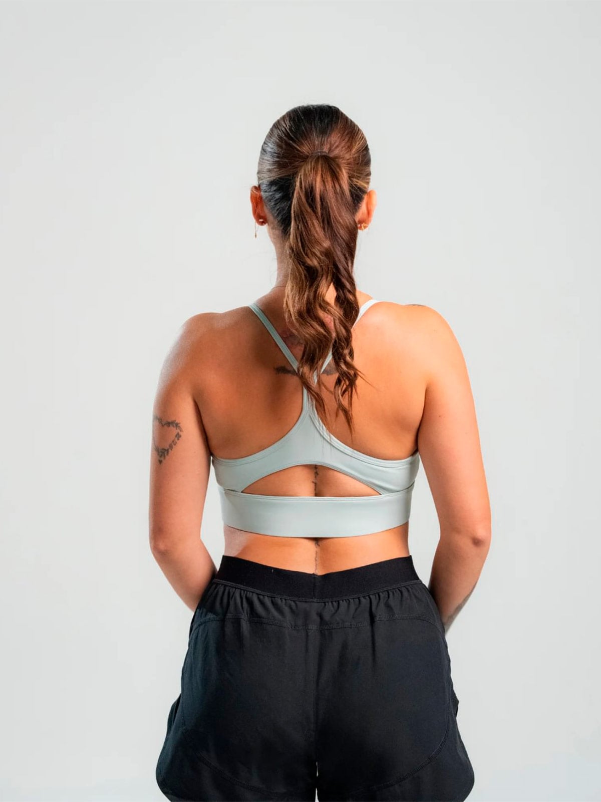 SHORT RUNNING MUJER REEBOK NEGRO 2EN1 - 2