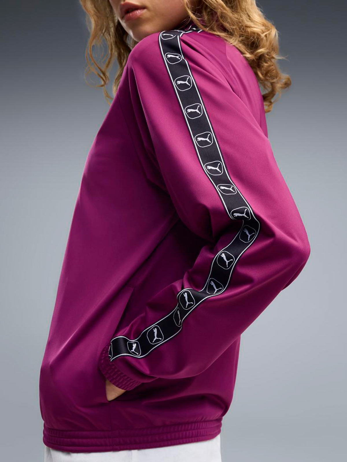 CONJUNTO BUZO MUJER PUMA MORADO STANDARD SUIT - 5