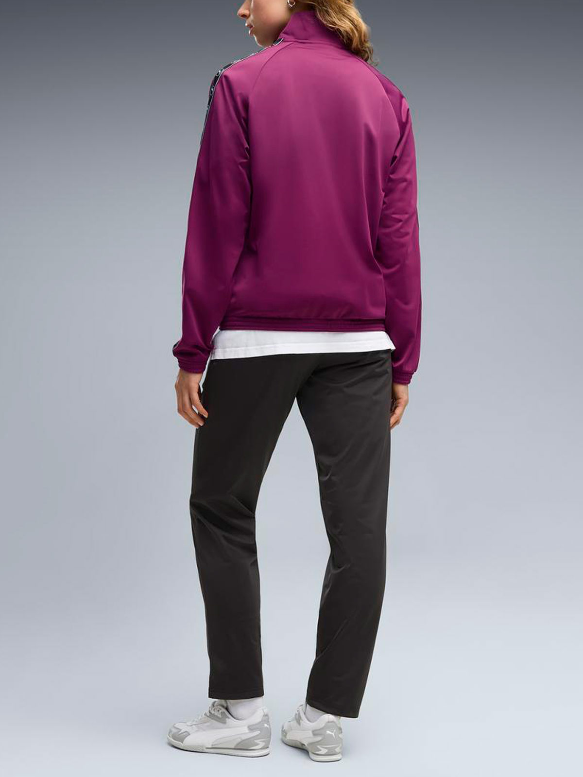 CONJUNTO BUZO MUJER PUMA MORADO STANDARD SUIT - 4