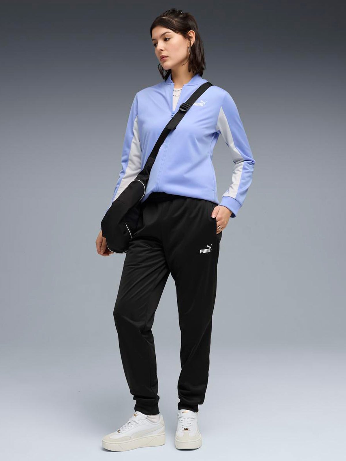 CONJUNTO BUZO MUJER PUMA MORADO BASEBALL SUIT - 3