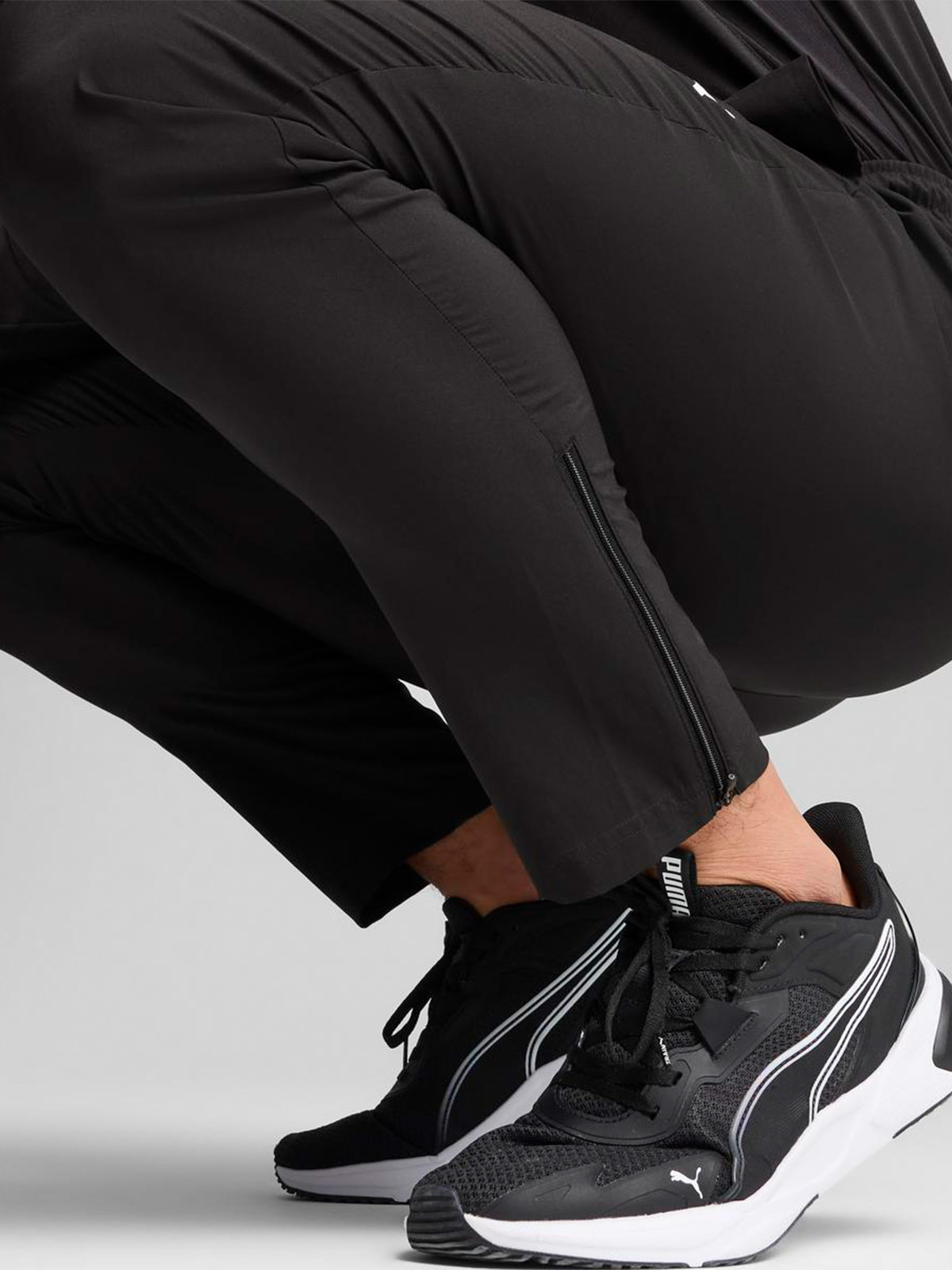 PANTALÓN BUZO HOMBRE PUMA NEGRO WOVEN - 4