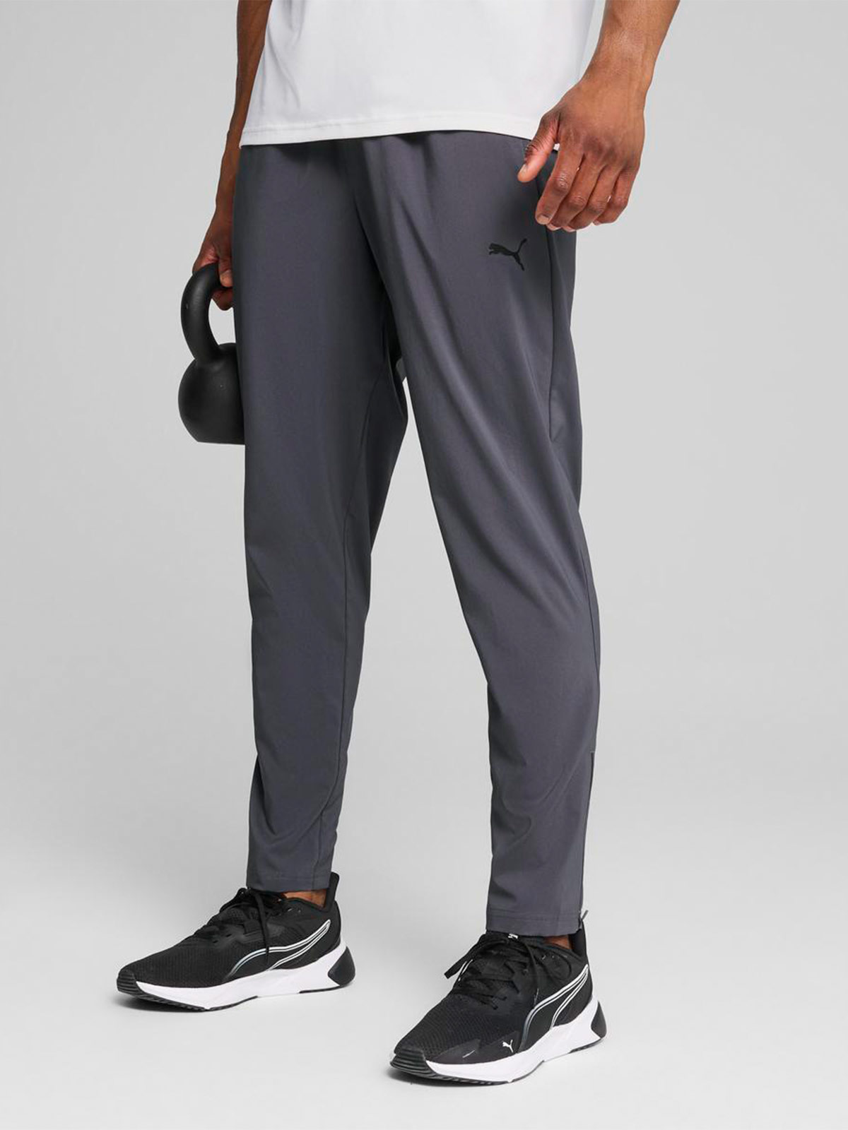 PANTALÓN BUZO HOMBRE PUMA GRIS WOVEN - 1