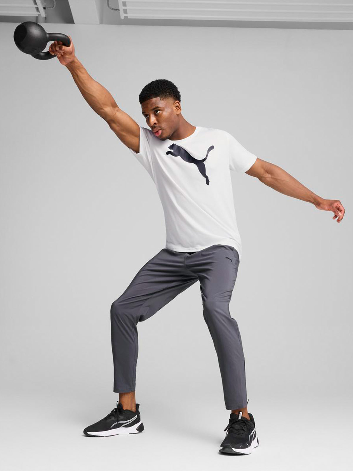 PANTALÓN BUZO HOMBRE PUMA GRIS WOVEN - 7