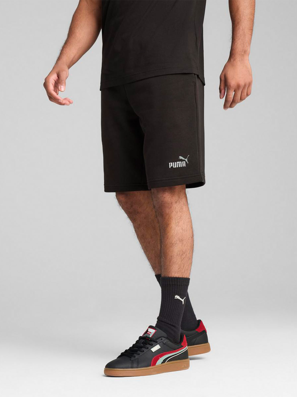 SHORT HOMBRE PUMA NEGRO 10" - 2