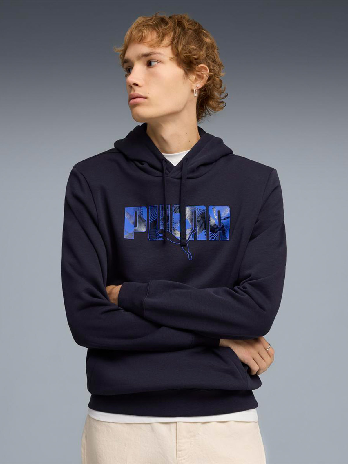 POLERA HOMBRE PUMA AZUL LAB STORY - 1