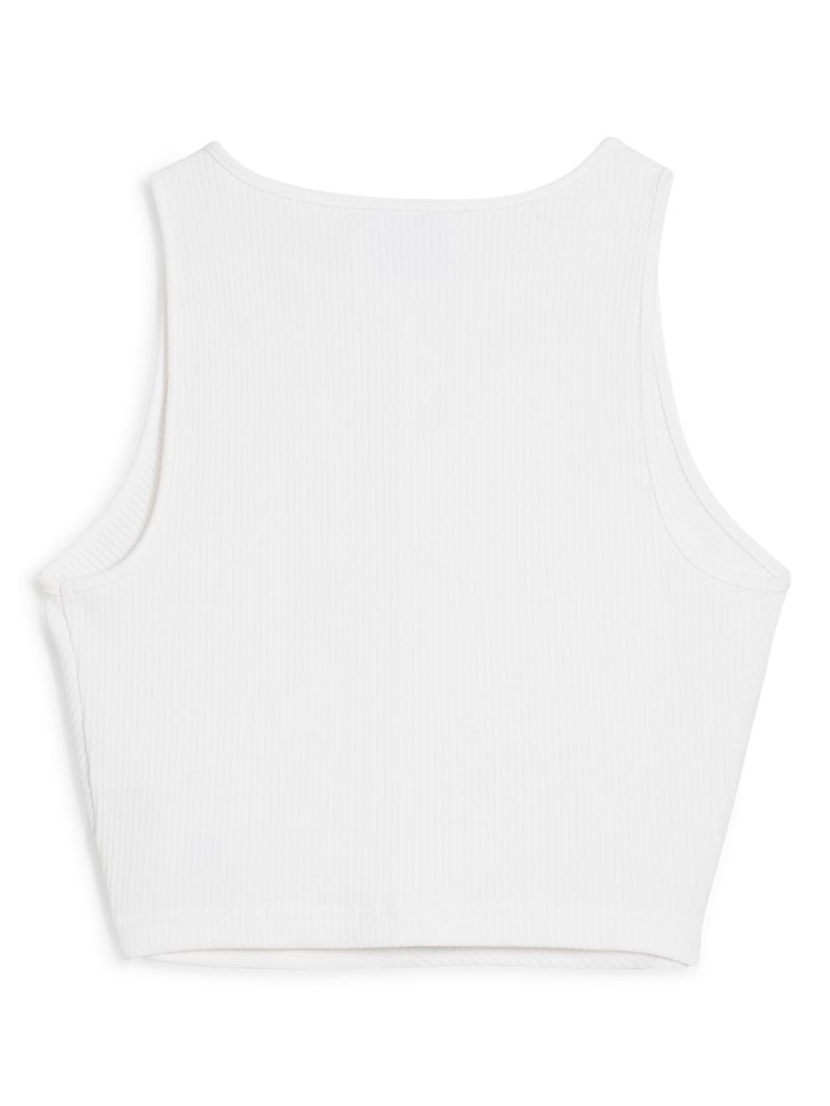 POLO CROP TOP MUJER PUMA BLANCO RIBBED - 7