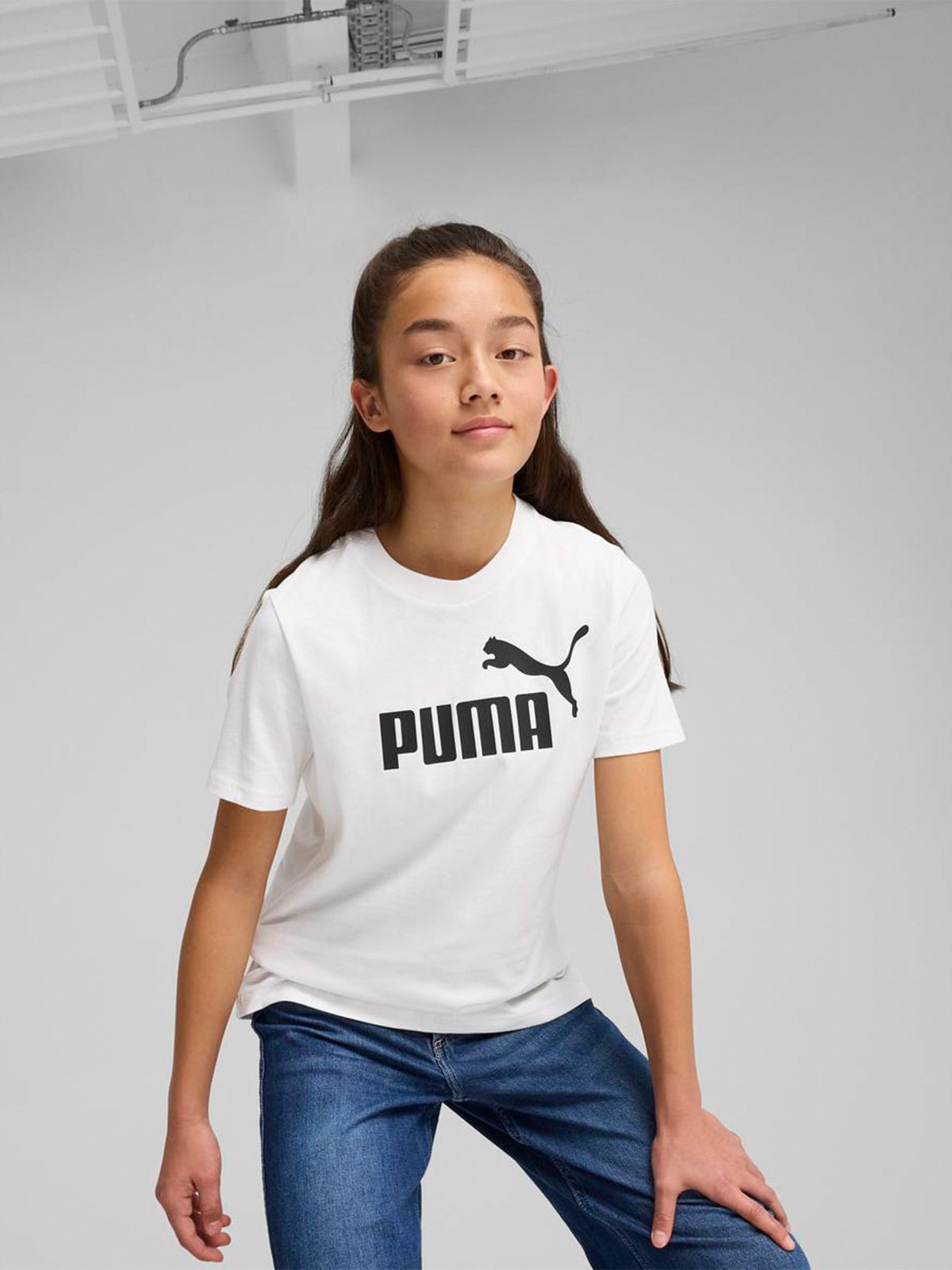 POLO NIÑA PUMA BLANCO LOGO G - 1