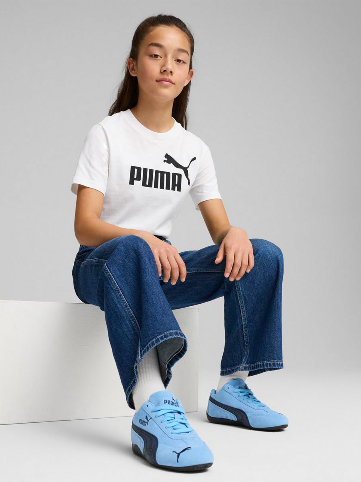 POLO NIÑA PUMA BLANCO LOGO G - 5