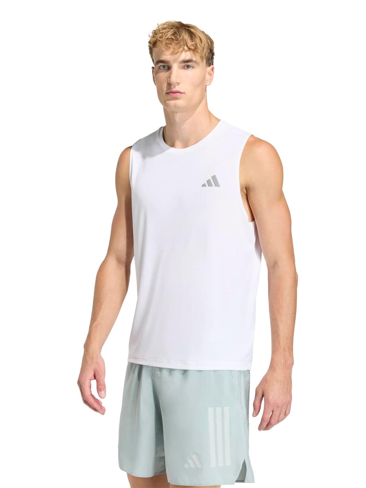 POLO SIN MANGAS HOMBRE ADIDAS BLANCO ADI365 ESSENTIALS - 1