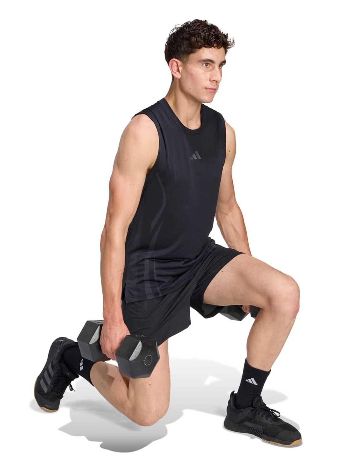 SHORT ENTRENAMIENTO HOMBRE ADIDAS NEGRO TECH INTENSITY - 3