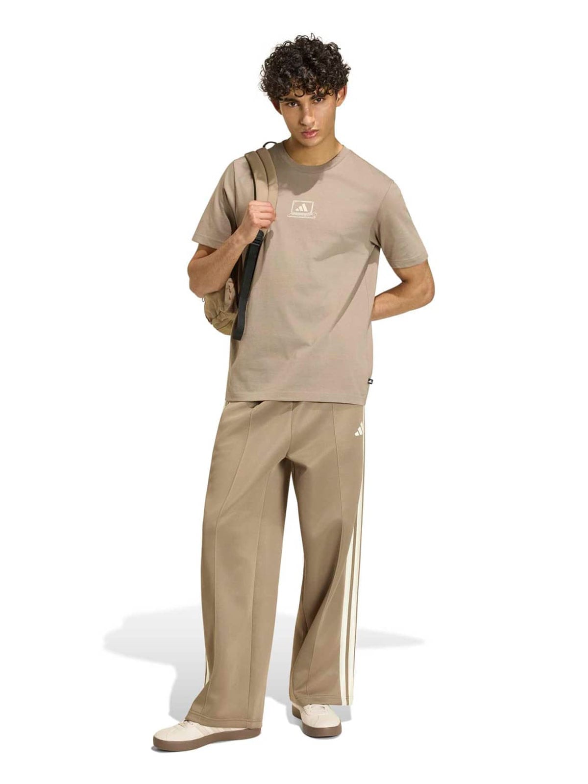 POLO MANGA CORTA HOMBRE ADIDAS BEIGE GRAPHIC CLOCKED - 2