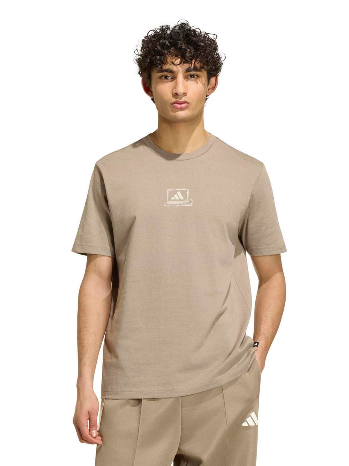 POLO HOMBRE ADIDAS GRAPHIC CLOCKED IN OFFICE - 1