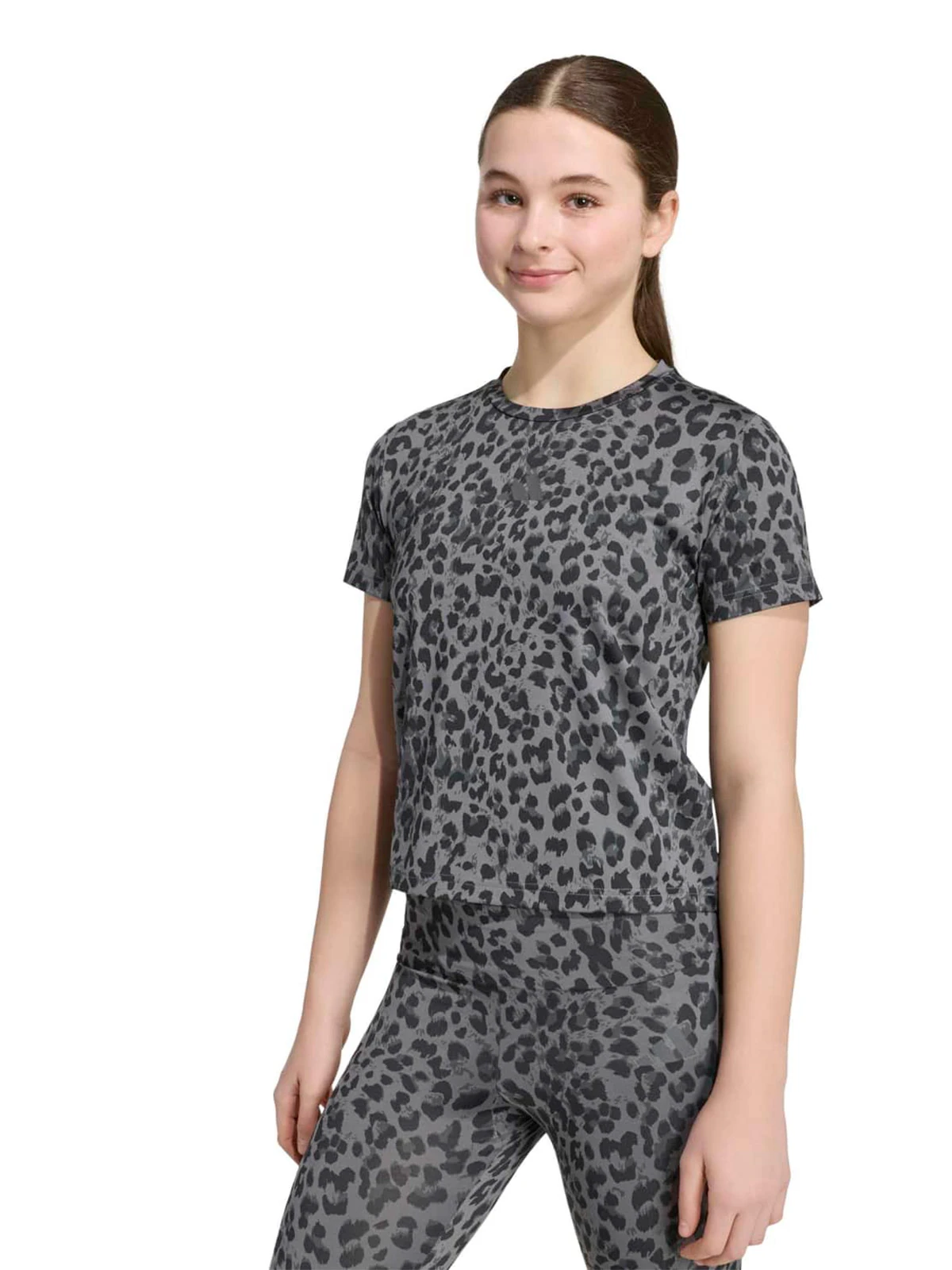 POLO MANGA CORTA HOMBRE ADIDAS GRIS ANIMAL PRINT - 1