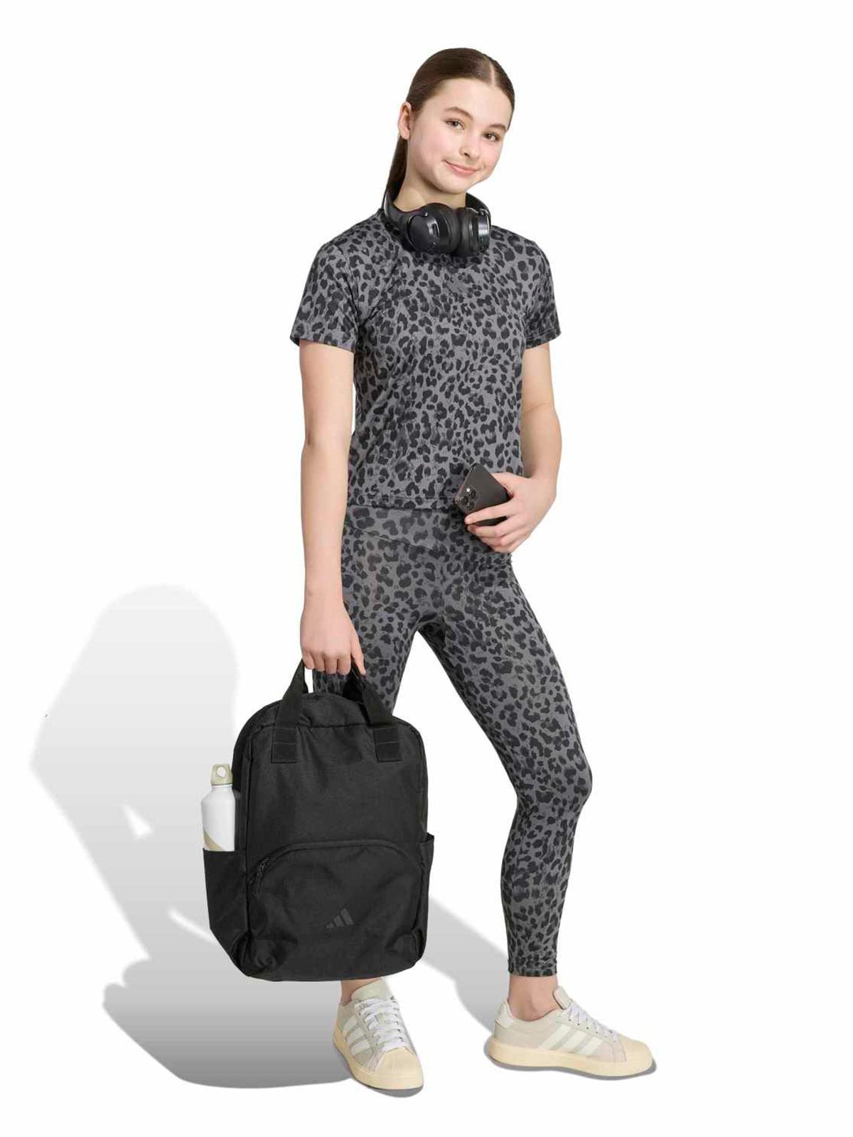 POLO MANGA CORTA HOMBRE ADIDAS GRIS ANIMAL PRINT - 3