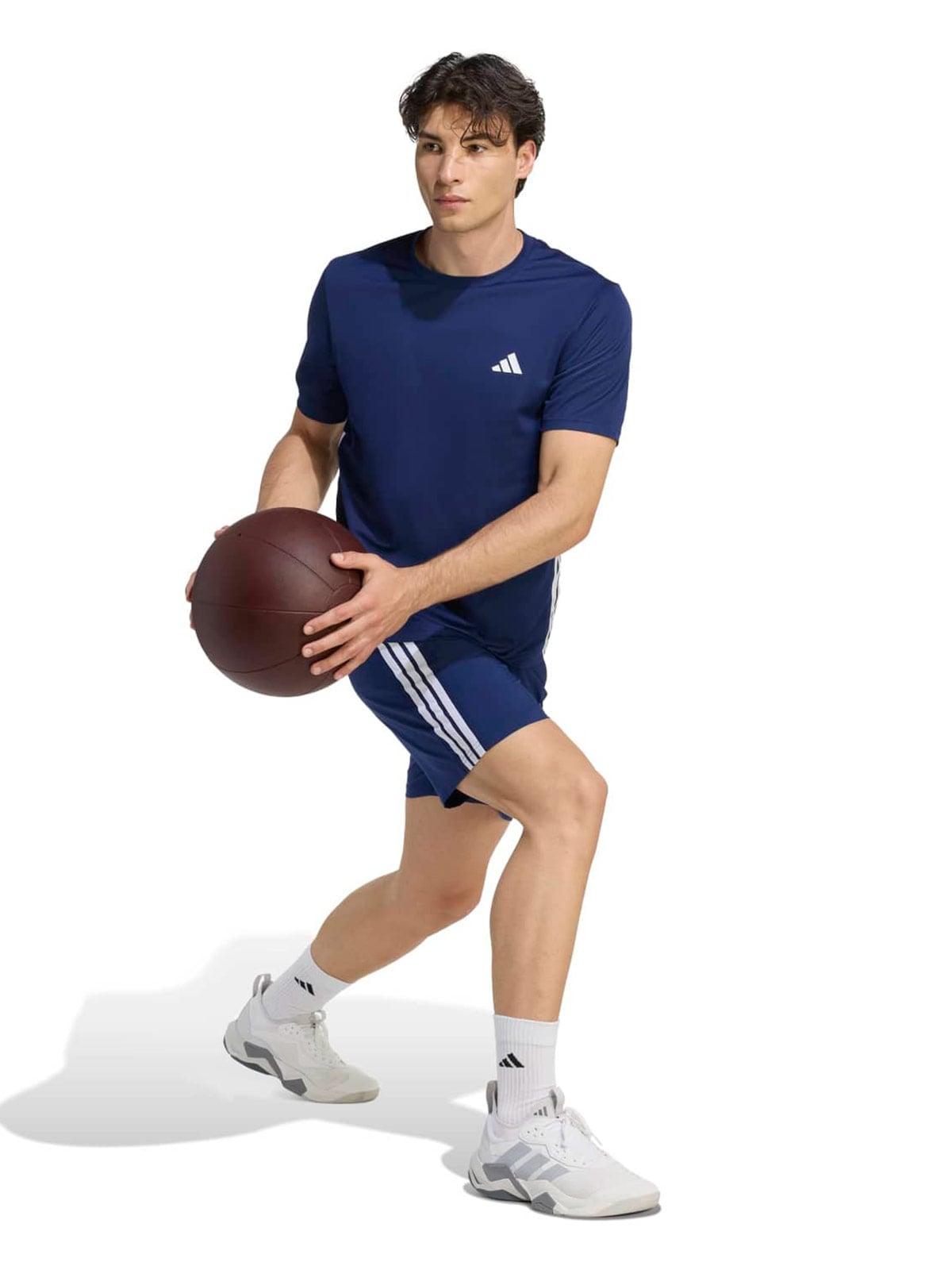 SHORTS HOMBRE ADIDAS AZUL MARINO WORKTOUT ESSENTIALS - 2