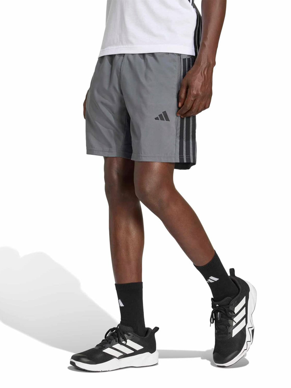 SHORTS HOMBRE ADIDAS GRIS WORKTOUT ESSENTIALS - 1