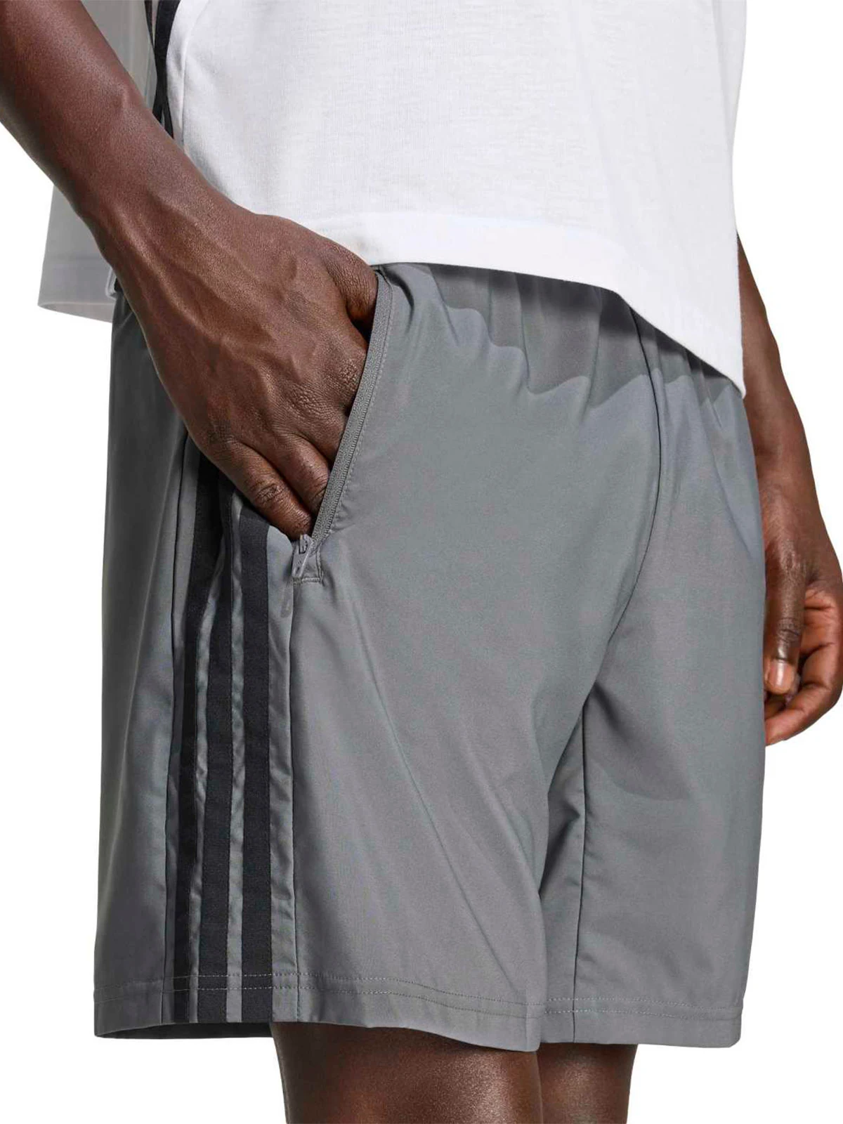 SHORTS HOMBRE ADIDAS GRIS WORKTOUT ESSENTIALS - 4