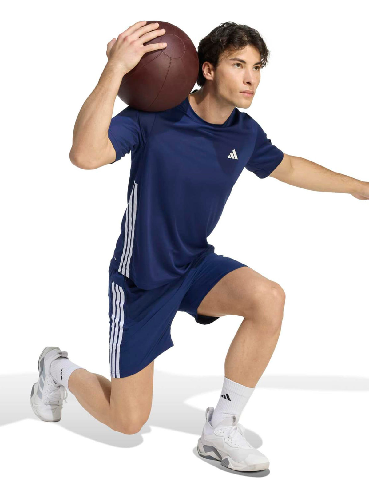POLO MANGA CORTA HOMBRE ADIDAS AZUL MARINO WORKOUT ESSENTIALS - 3
