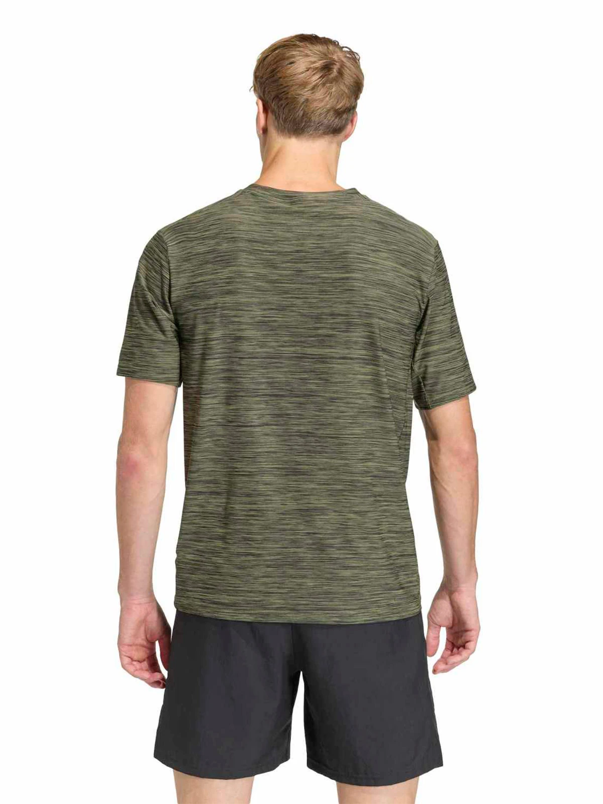 CAMISETA MANGA CORTA HOMBRE ADIDAS VERDE ESSENTIALS FLEX - 2