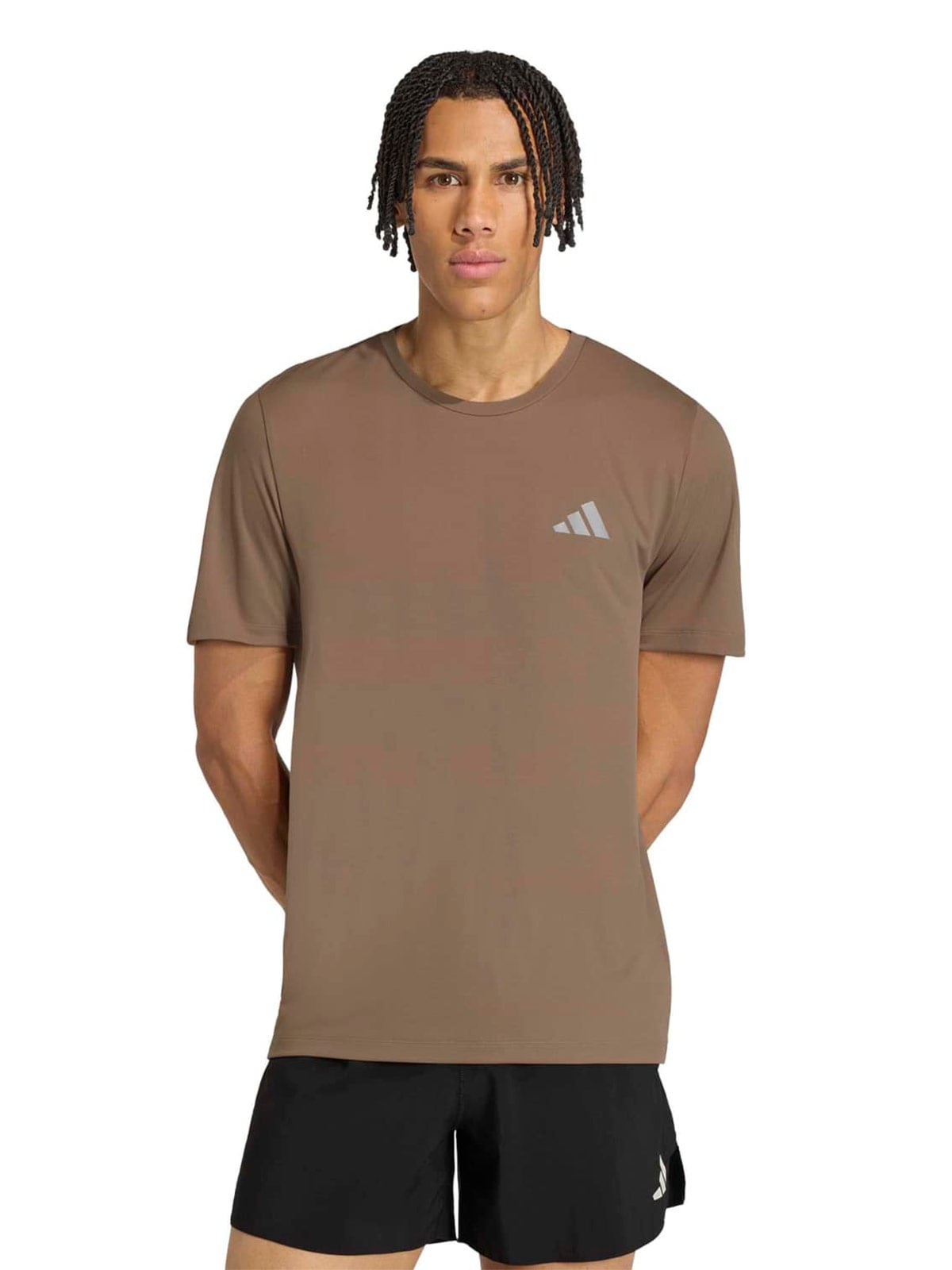 CAMISETA MANGA CORTA HOMBRE ADIDAS CAFÉ ADI365 - 1