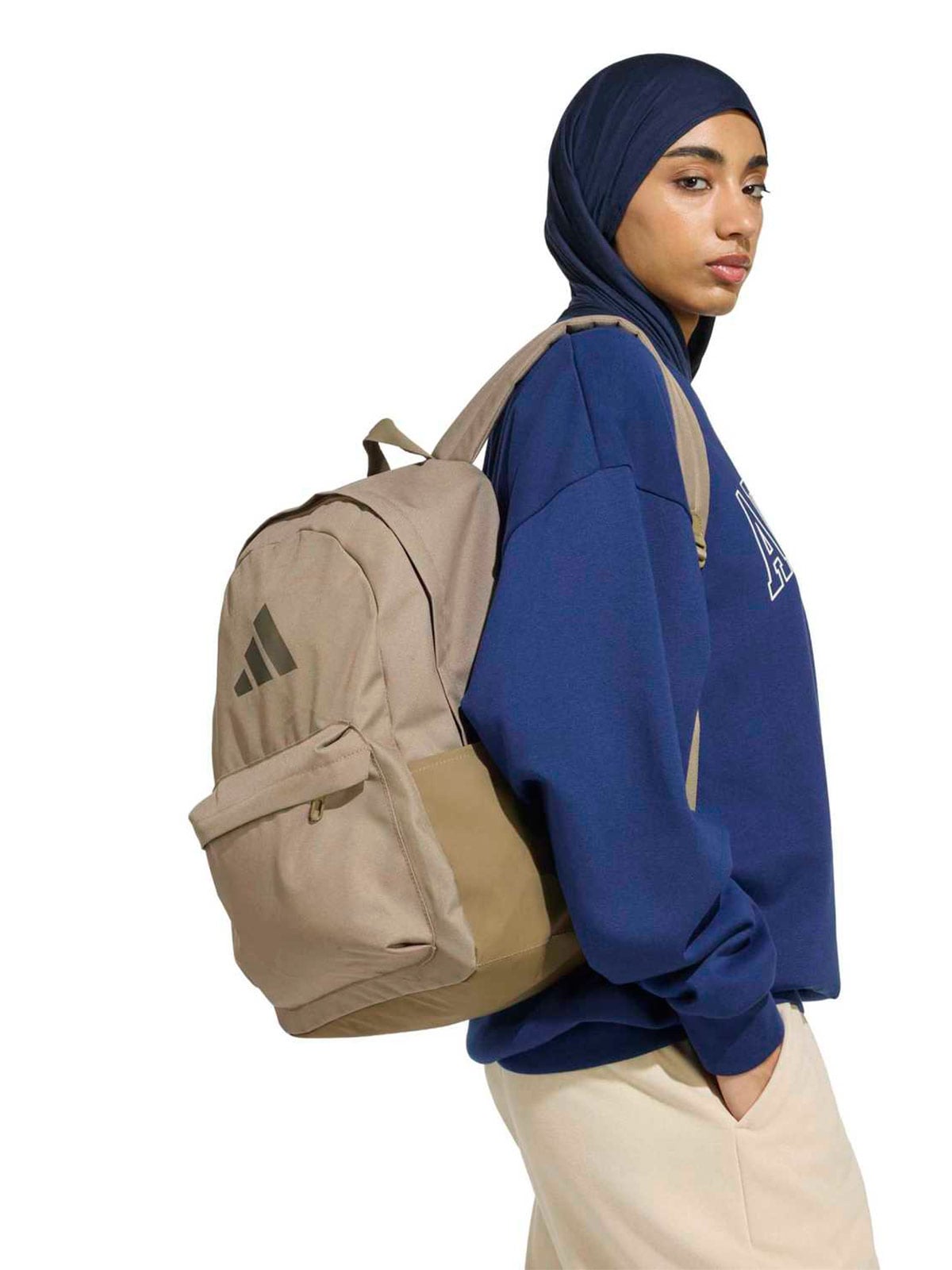 MOCHILA UNISEX ADIDAS BEIGE CLASSIC 3 - 8