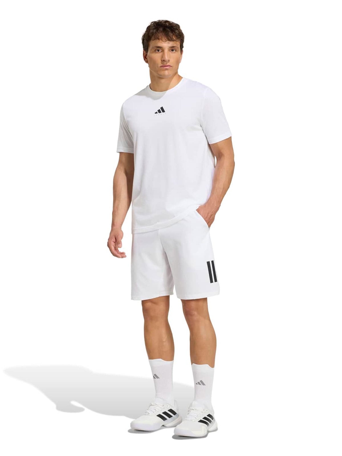 POLO MANGA CORTA HOMBRE ADIDAS BLANCO TENIS CATEGORY - 3