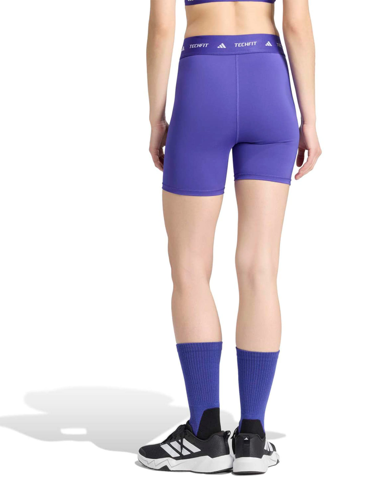 MALLAS CORTAS MUJER ADIDAS MORADO TECHFIT - 2