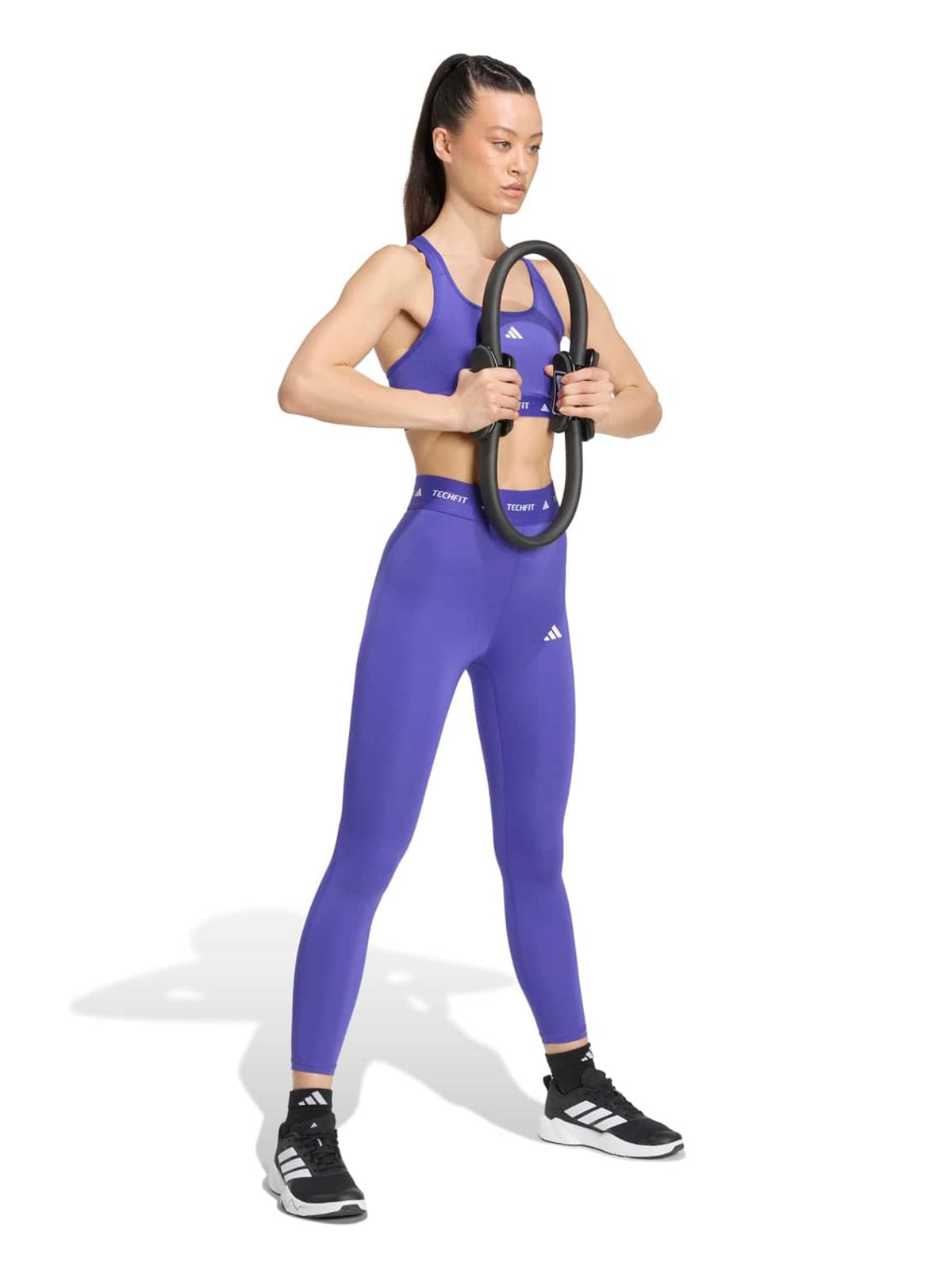 LICRAS 7/8 MUJER ADIDAS MORADO TECHFIT - 5
