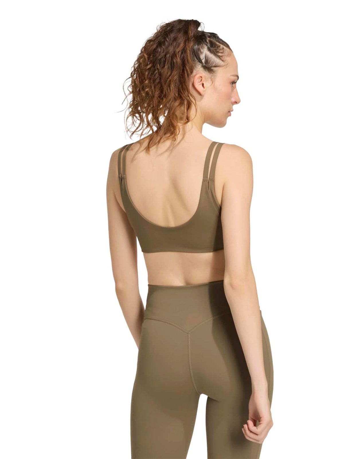 TOP DEPORTIVO MUJER ADIDAS BEIGE OPTIME TWIST REVERSIBLE - 5