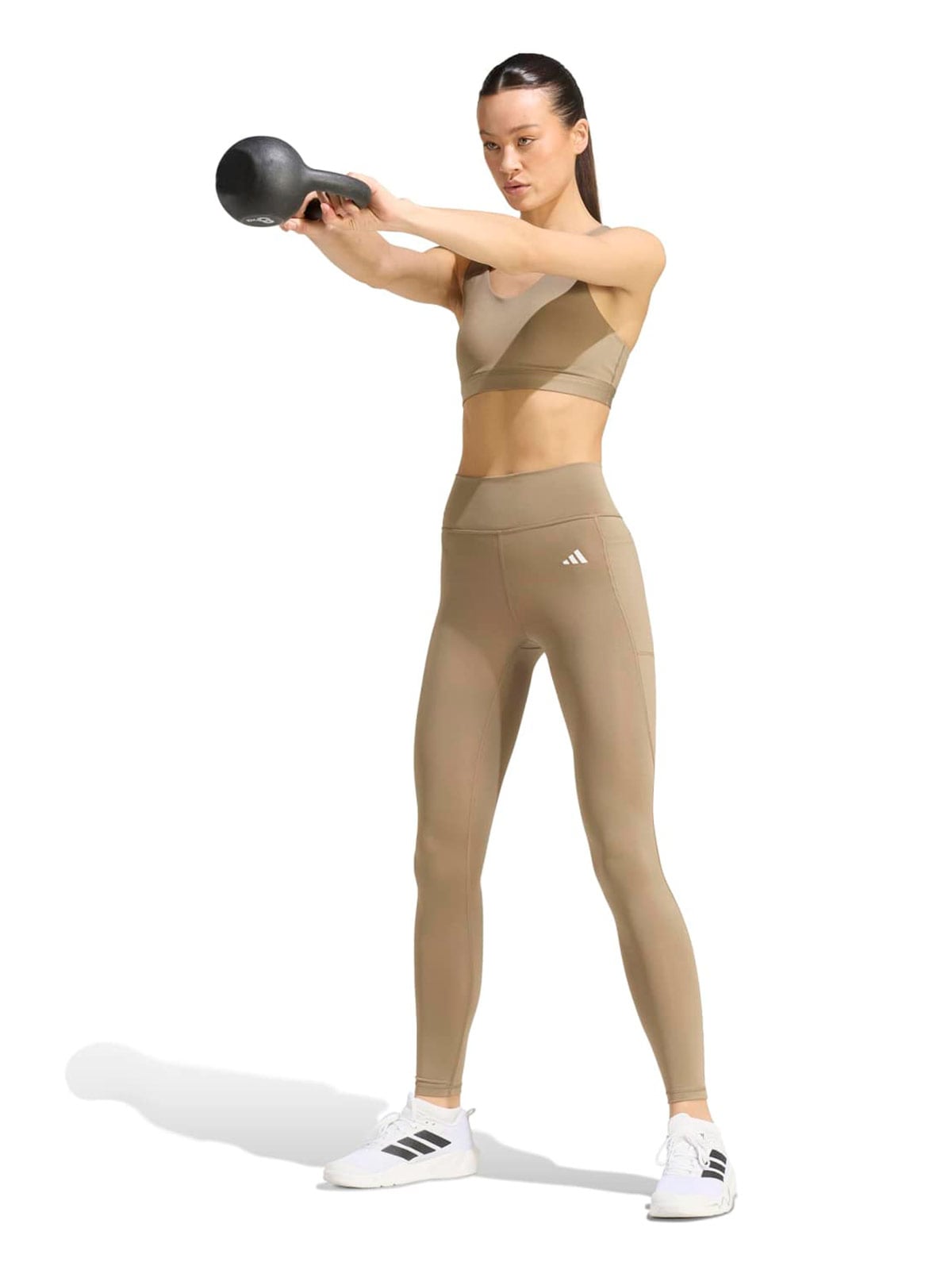 MALLAS MUJER ADIDAS VERDE OPTIME ESSENTIALS - 3