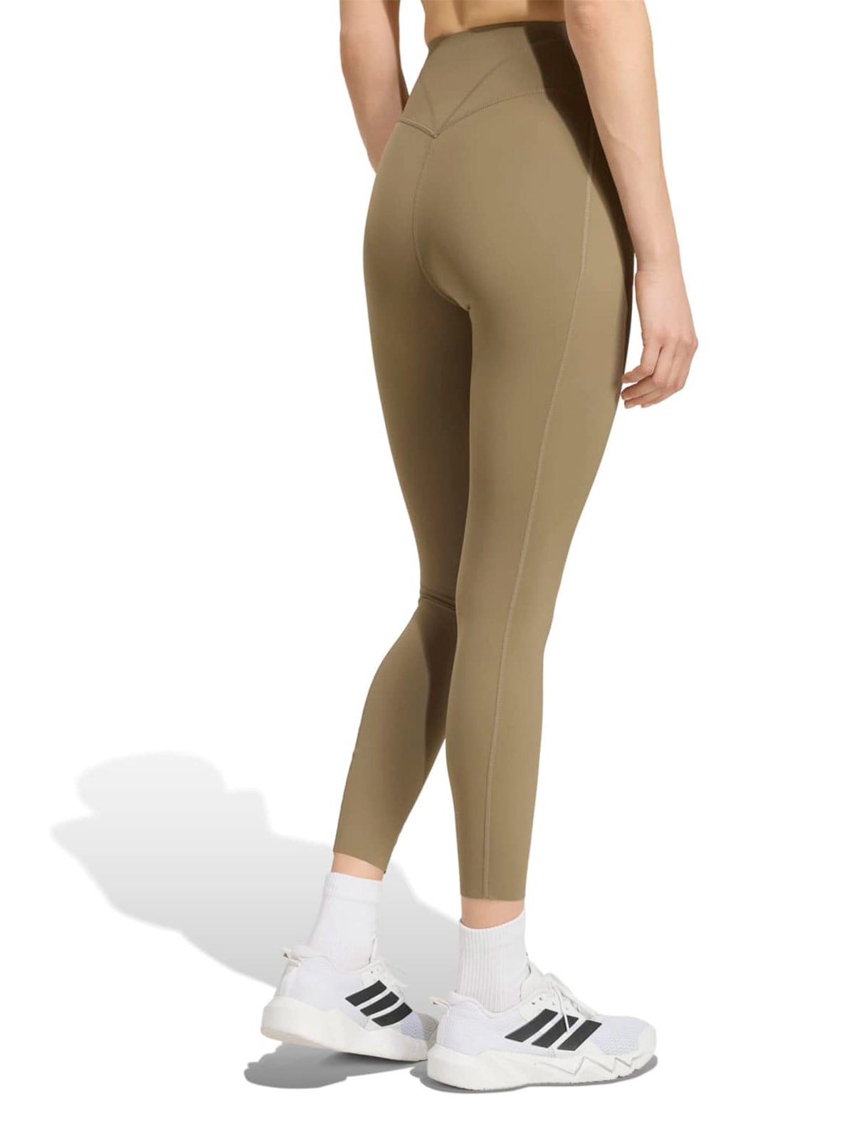MALLAS LARGAS MUJER ADIDAS BEIGE OPTIME WORKOUT - 3