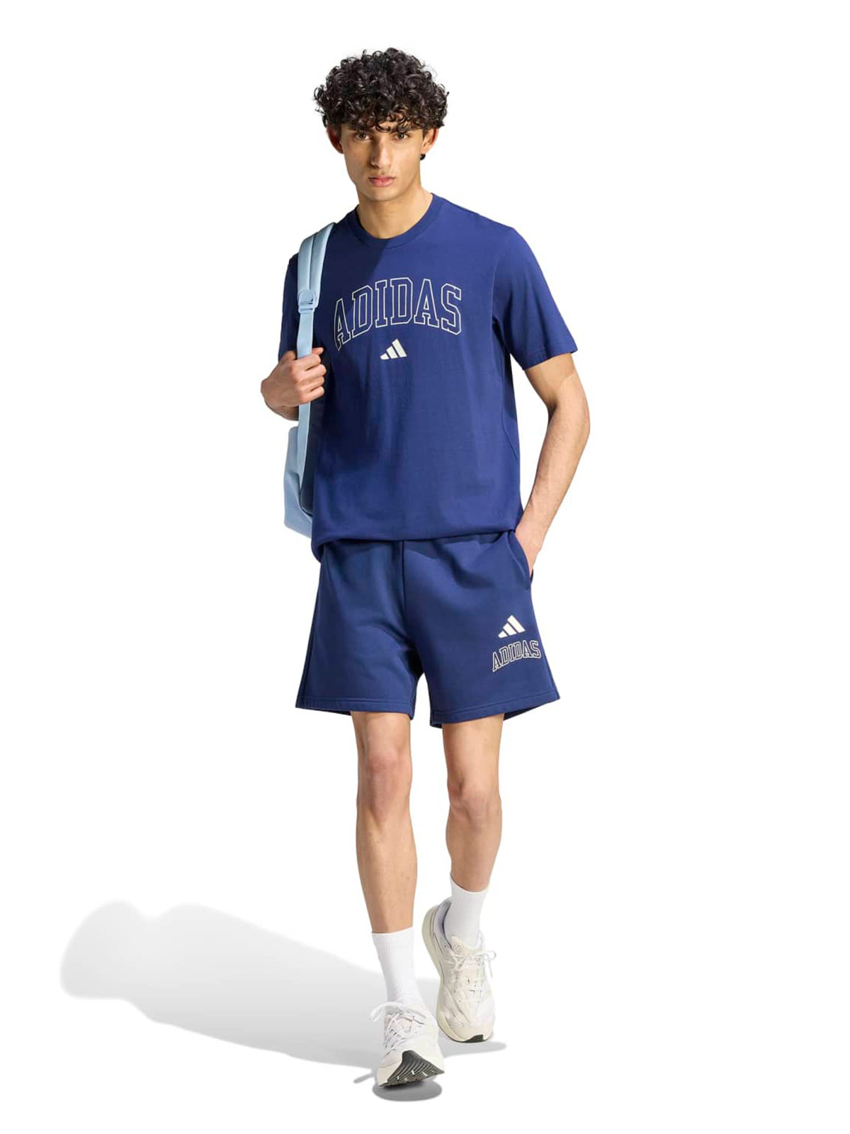 POLO MANGA CORTA HOMBRE ADIDAS AZUL - 5
