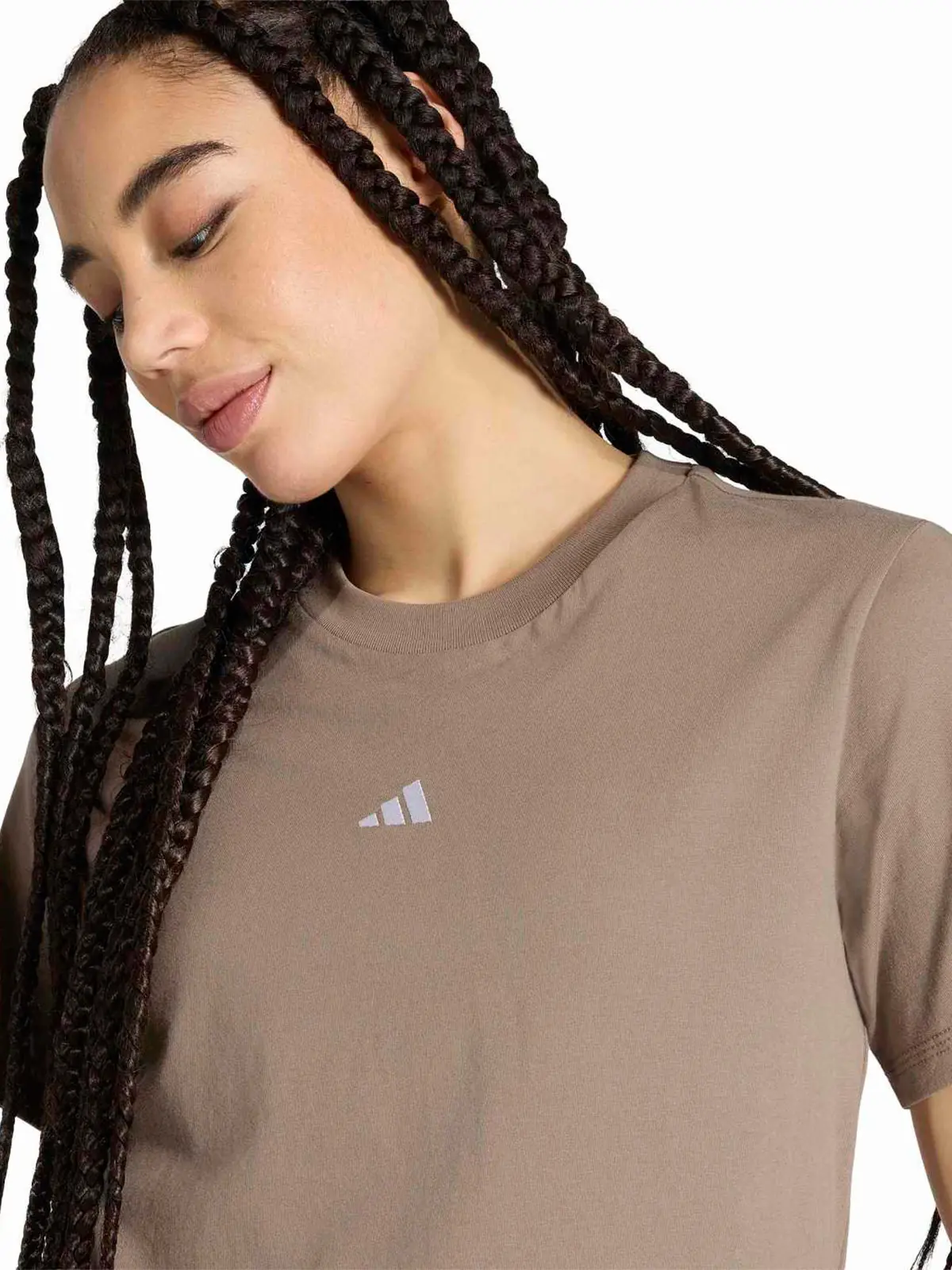 POLO MANGA CORTA ALGODÓN MUJER ADIDAS CAFÉ ESSENTIALS - 3