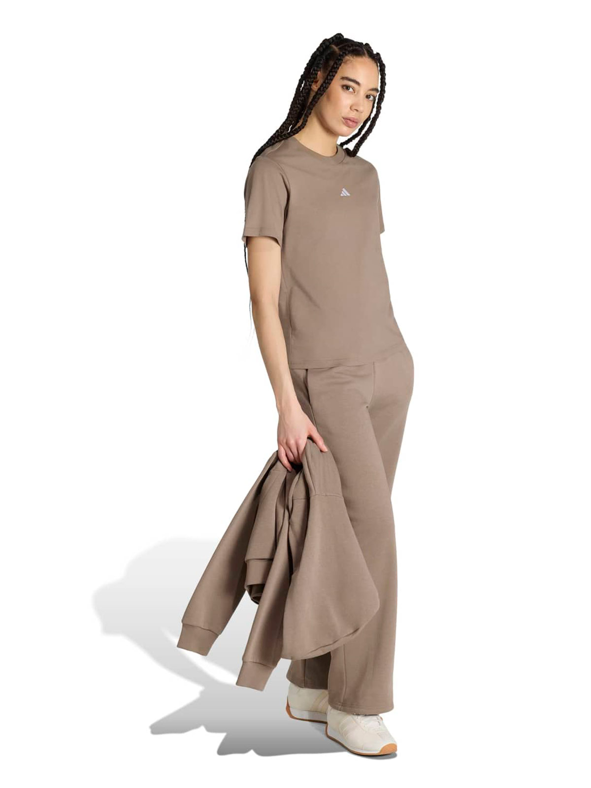 POLO MANGA CORTA ALGODÓN MUJER ADIDAS CAFÉ ESSENTIALS - 5