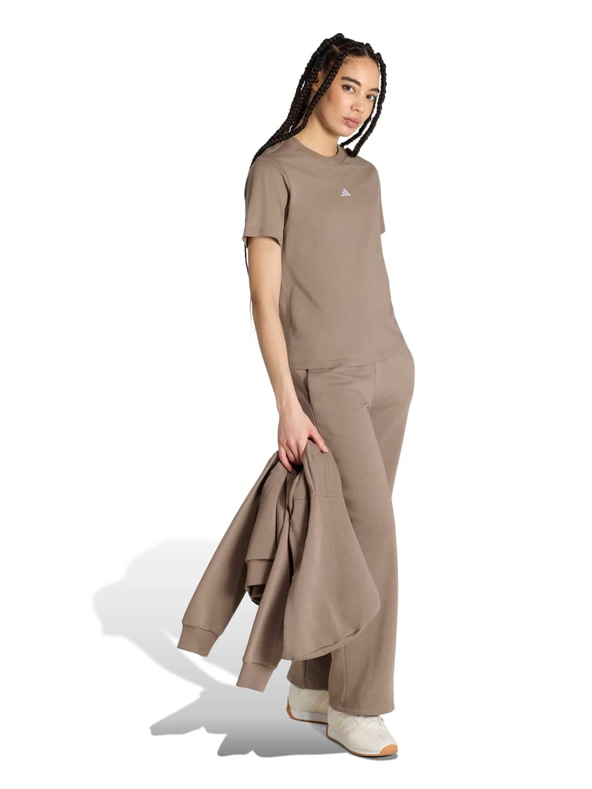 POLO MANGA CORTA ALGODÓN MUJER ADIDAS CAFÉ ESSENTIALS - 5