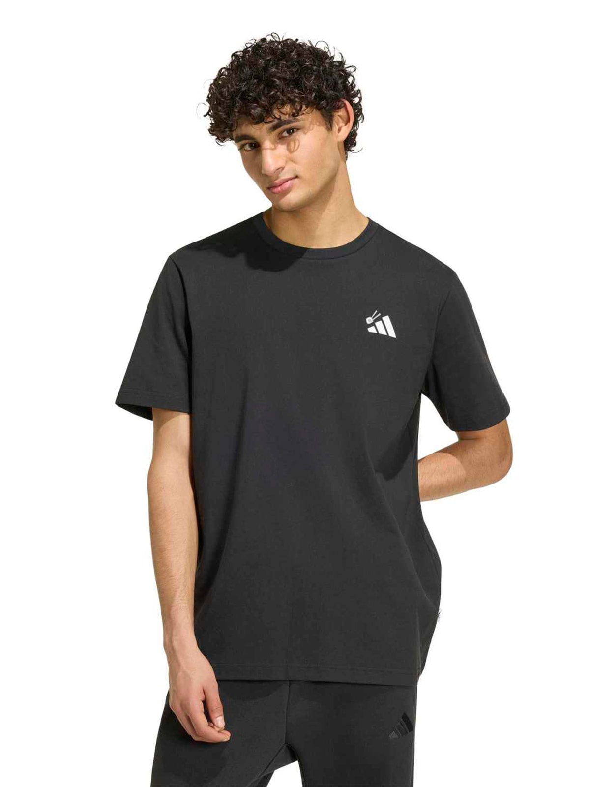 POLO MANGA CORTA HOMBRE ADIDAS NEGRO - 1