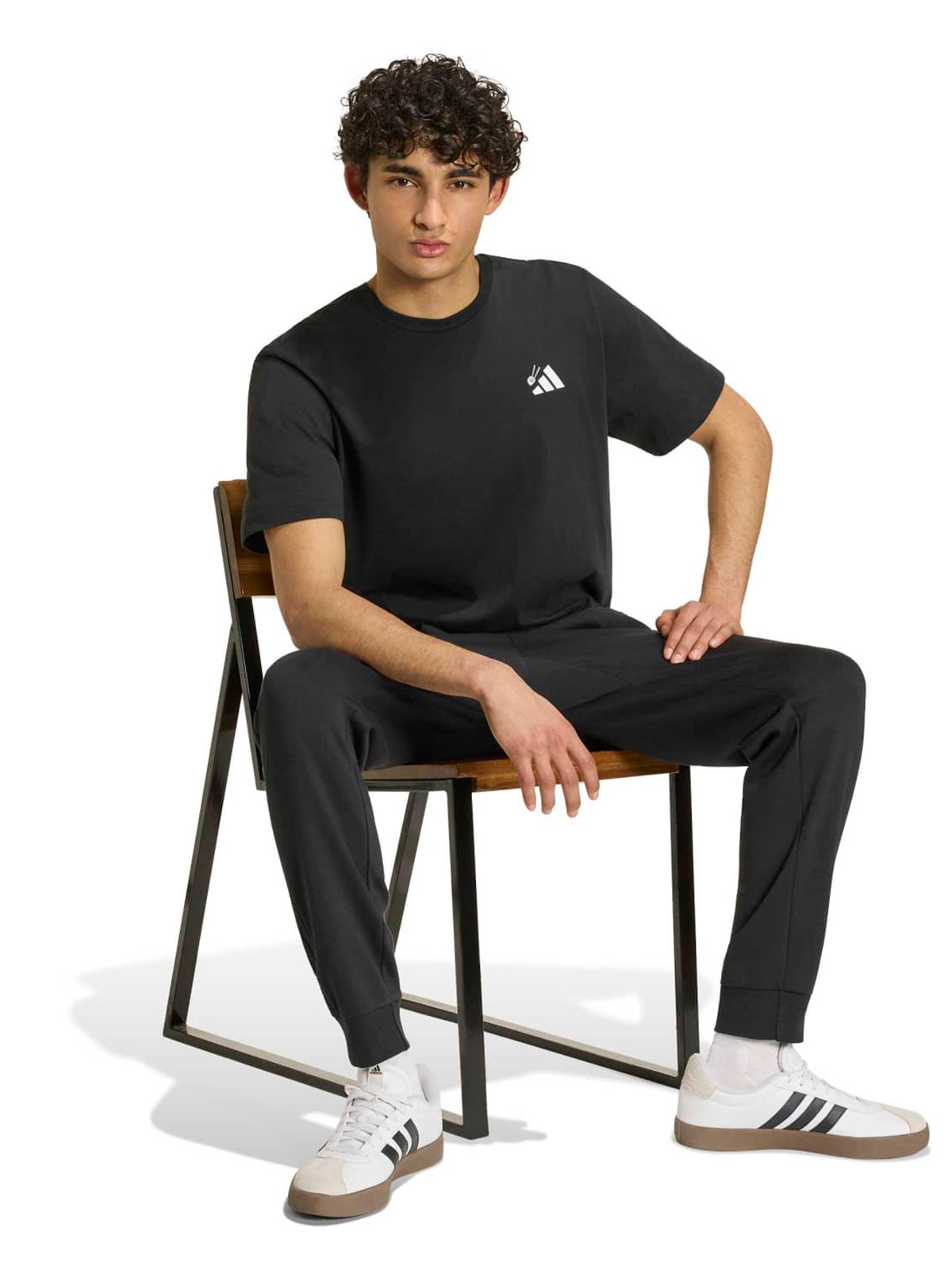 POLO MANGA CORTA HOMBRE ADIDAS NEGRO - 5