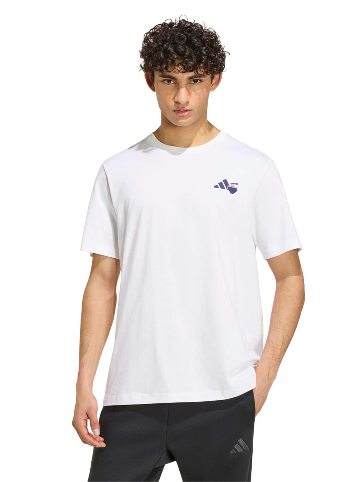 POLO MANGA CORTA ALGODÓN MUJER ADIDAS BLANCO RAMEN - 1