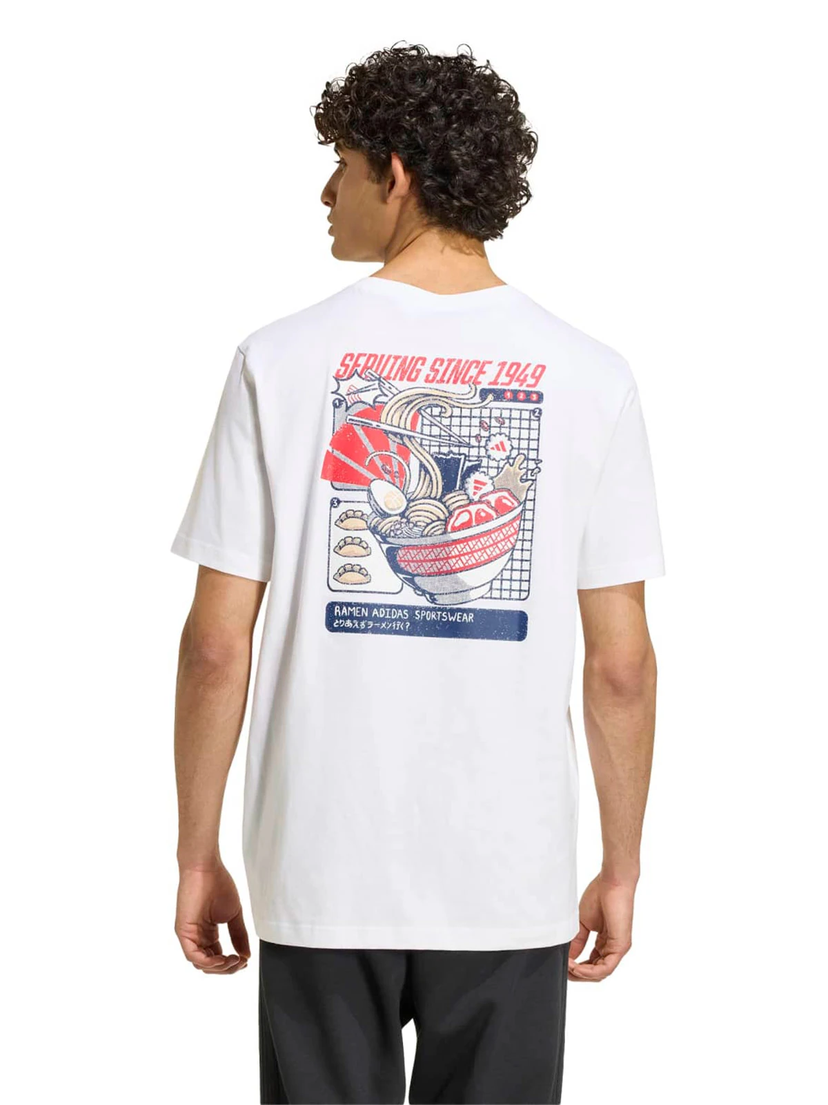 POLO MANGA CORTA ALGODÓN MUJER ADIDAS BLANCO RAMEN - 2