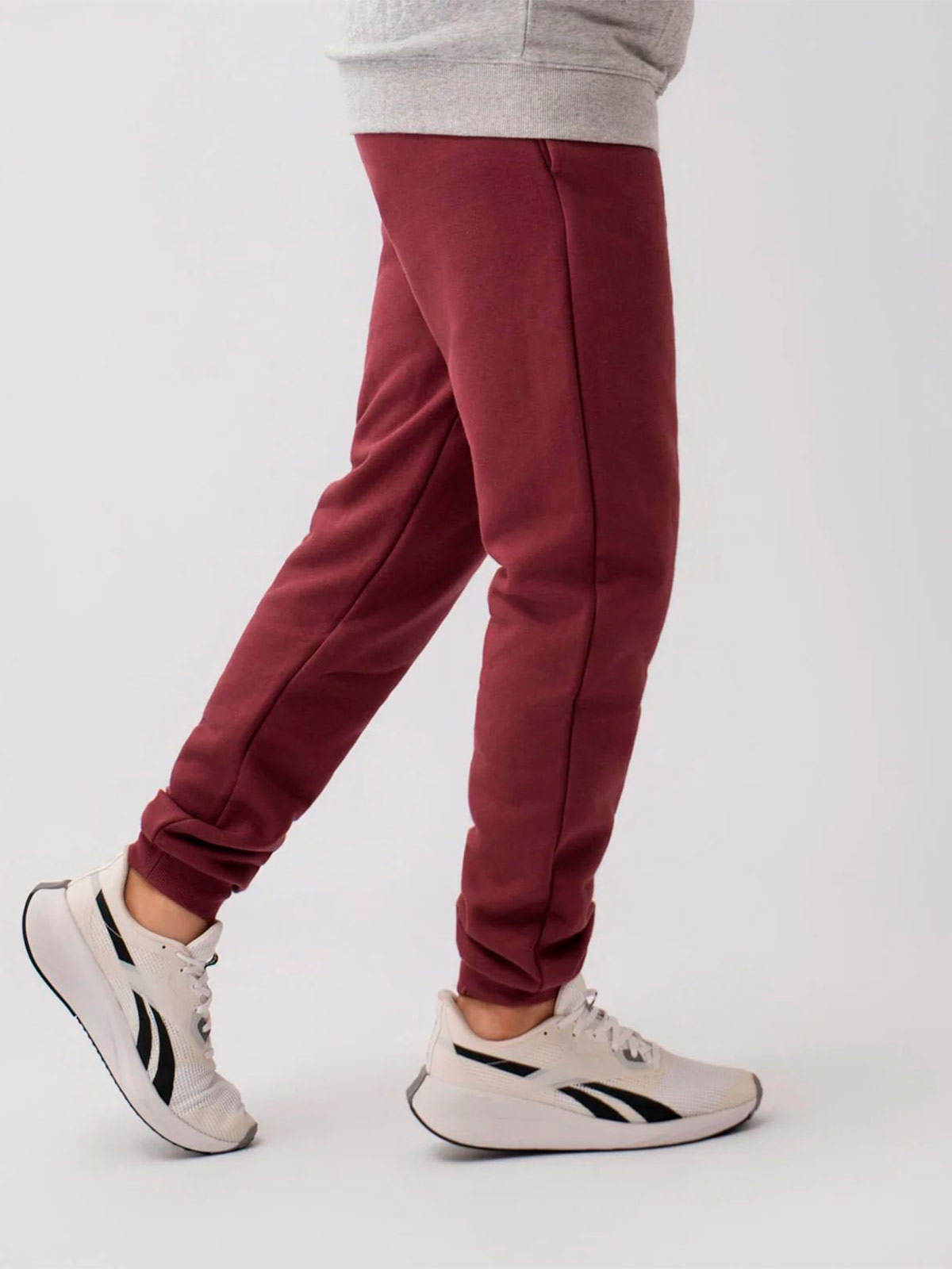 PANTALÓN BUZO ALGODÓN HOMBRE REEBOK GUINDA - 2