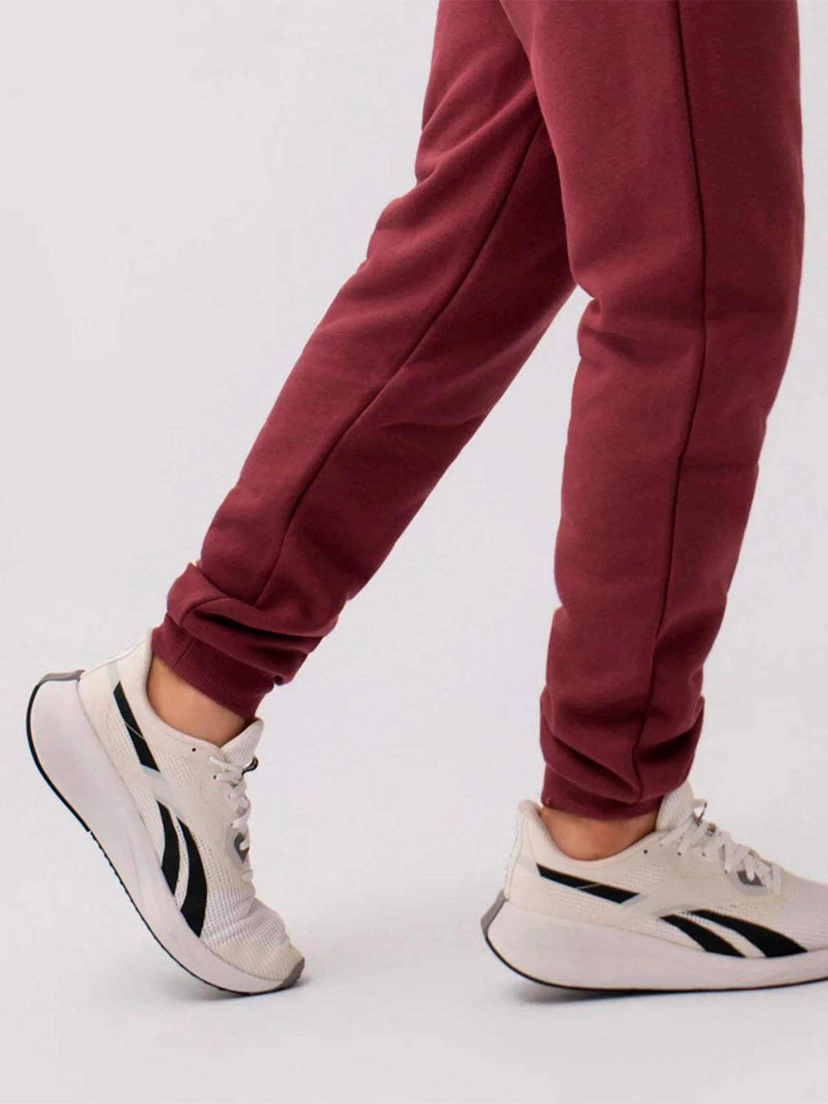 PANTALÓN BUZO ALGODÓN HOMBRE REEBOK GUINDA - 4