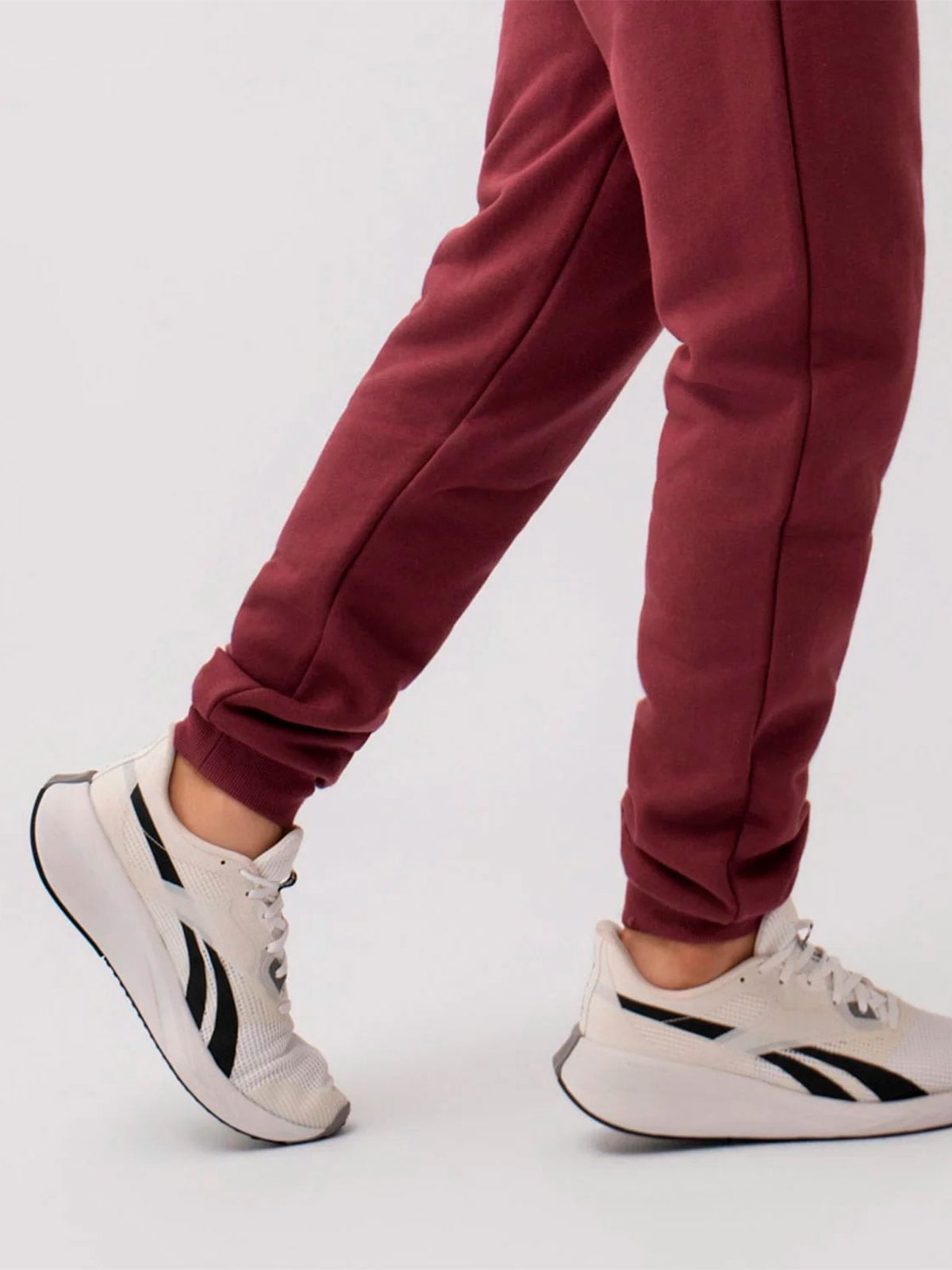 PANTALÓN BUZO ALGODÓN HOMBRE REEBOK GUINDA - 4