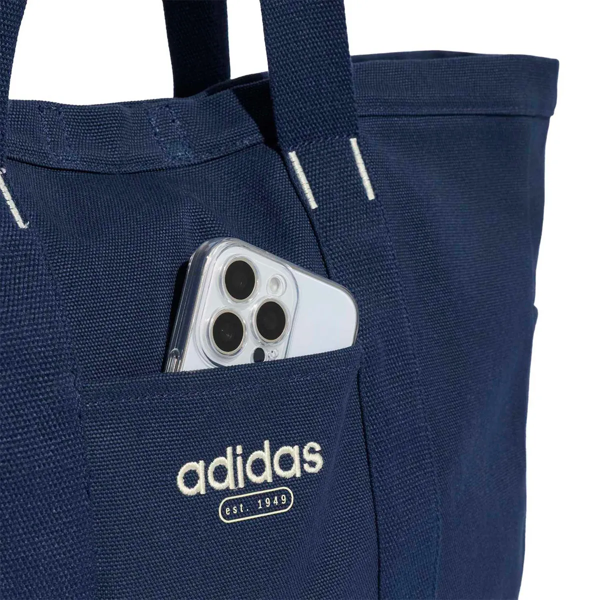 MOCHILA UNISEX ADIDAS AZUL TOTE LONA - 6