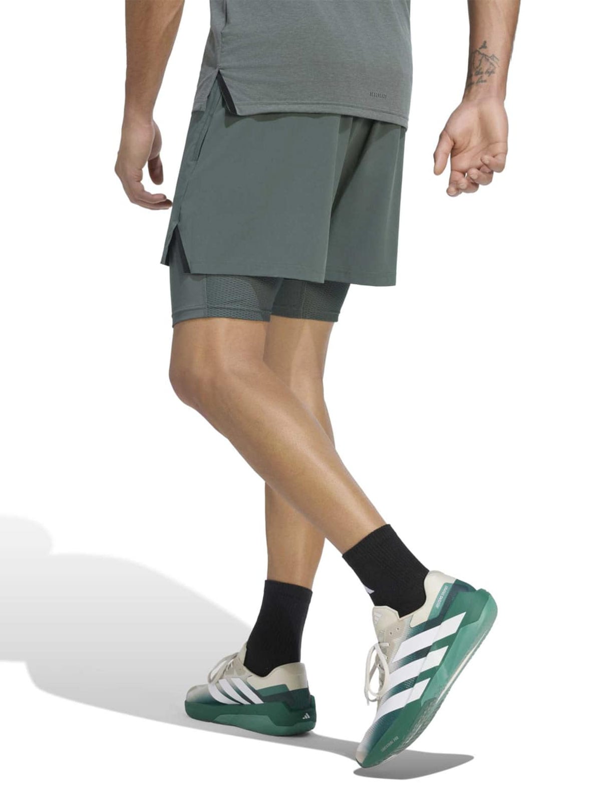 SHORT ENTRENAMIENTO HOMBRE ADIDAS D4T 2 EN 1 - 3