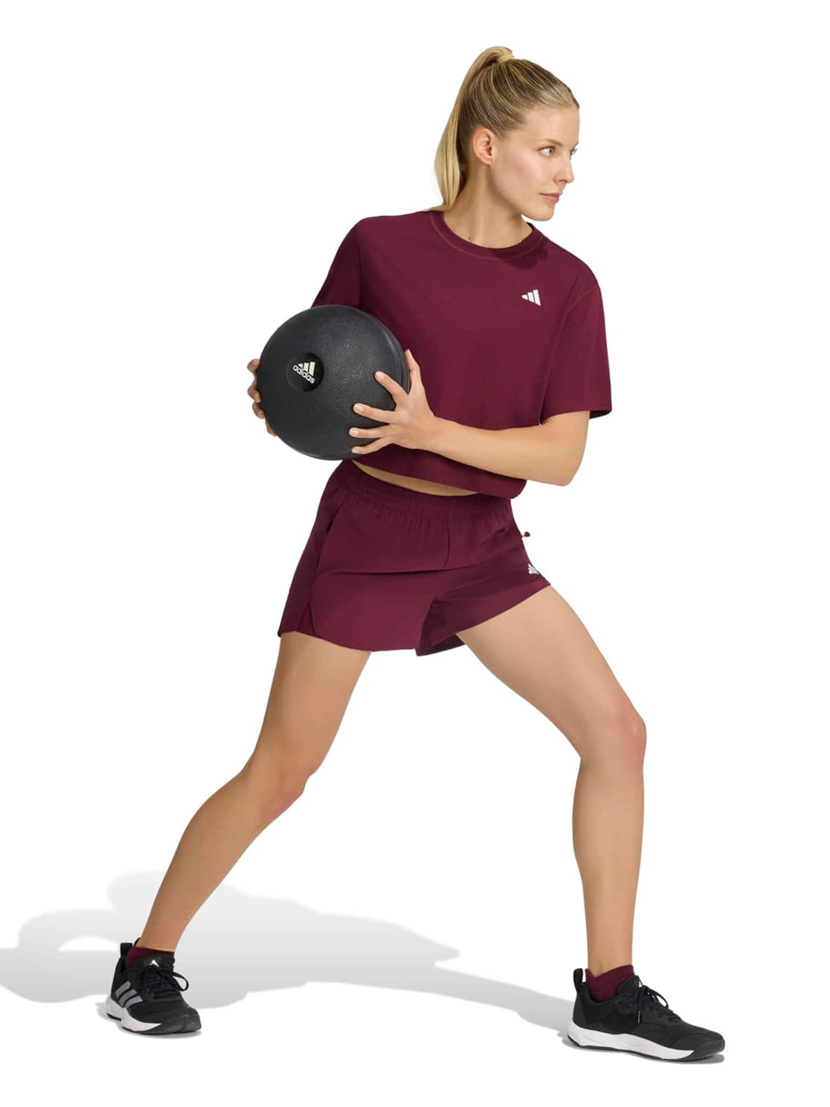 POLO ENTRENAMIENTO MANGA CORTA MUJER ADIDAS BOXY - 3