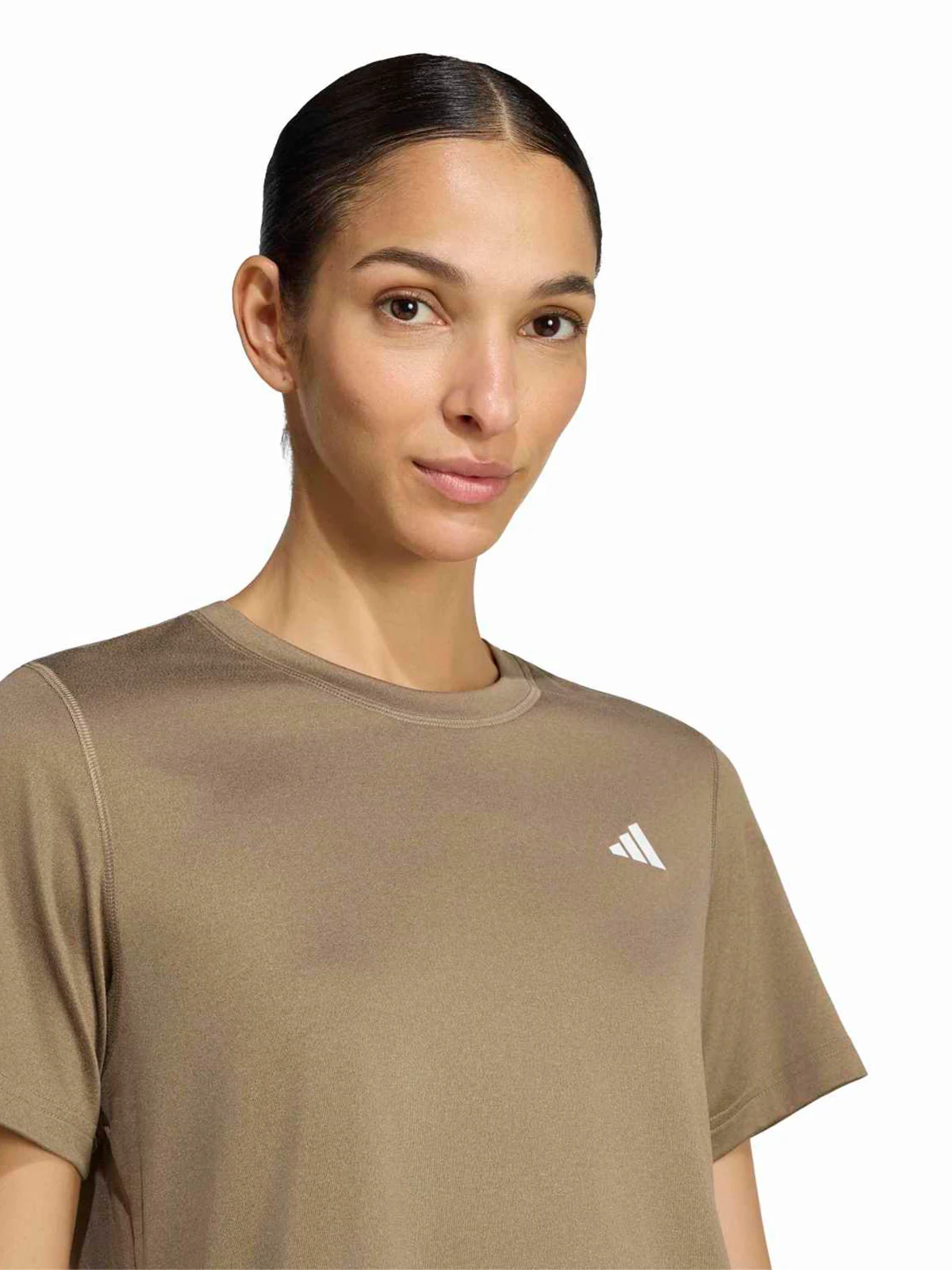 POLO MANGA CORTA MUJER ADIDAS BEIGE WORKOUT - 3