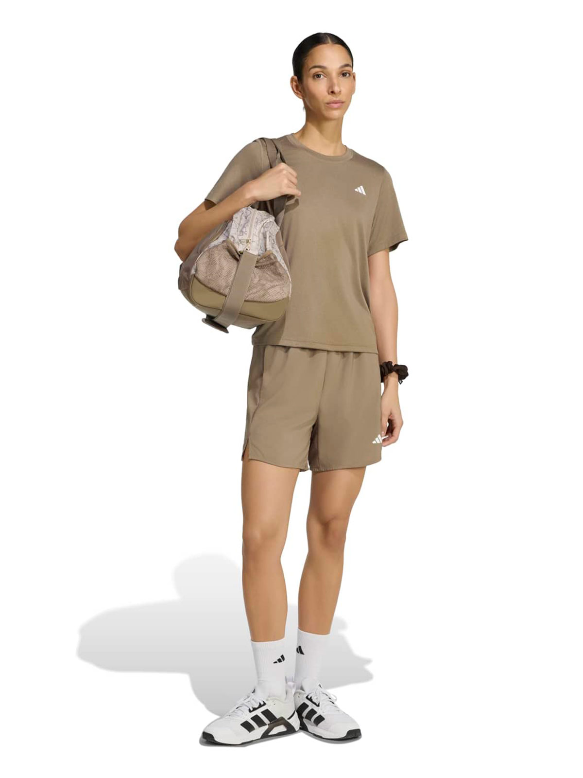 POLO MANGA CORTA MUJER ADIDAS BEIGE WORKOUT - 6